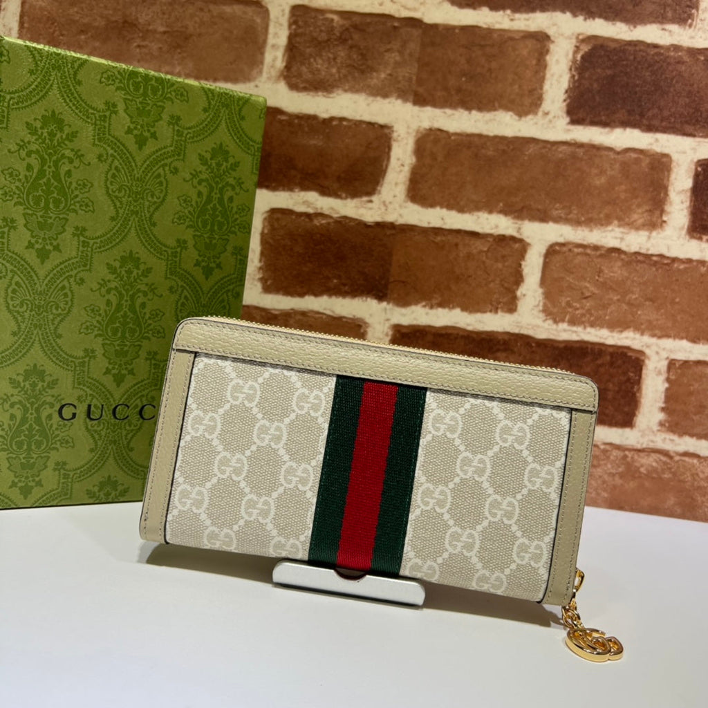 ＧＣＣＩJUMBO GG ZIP AROUND WALLET BEGIE