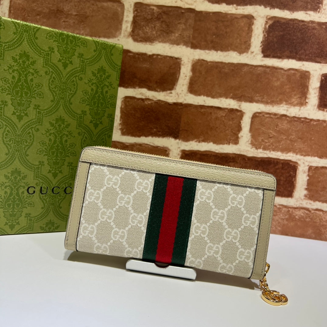ＧＣＣＩJUMBO GG ZIP AROUND WALLET BEGIE
