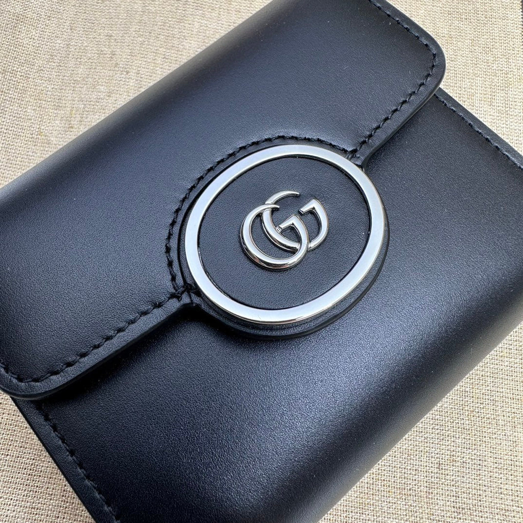 ＧＣＣＩ PETITE GG MEDIUM WALLET BLACK
