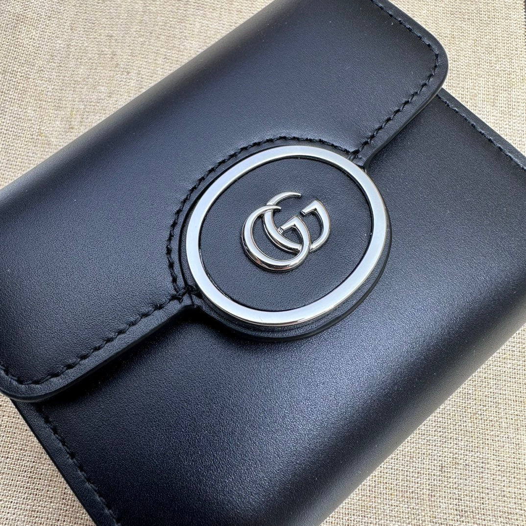 ＧＣＣＩ PETITE GG MEDIUM WALLET BLACK