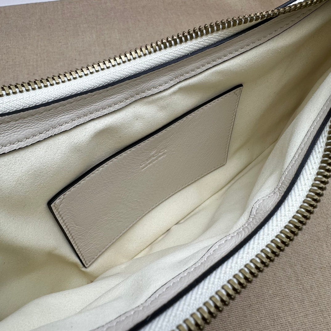 ＧＣＣＩGG MARMONT SMALL MATELASSE LEATHER SHOULDER BAG WHITE