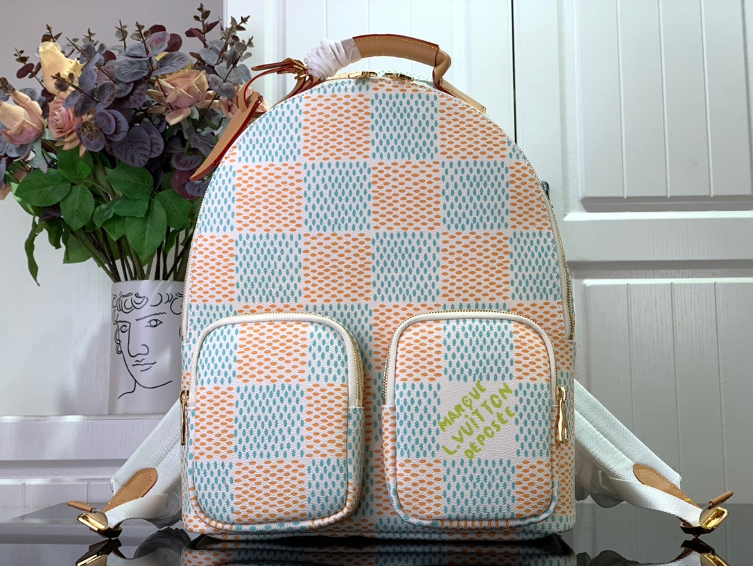 ＬＳ ＶＴＴＯＮ BACKPACK MULTIPOCKET DAMIER HERITAGE CANVAS