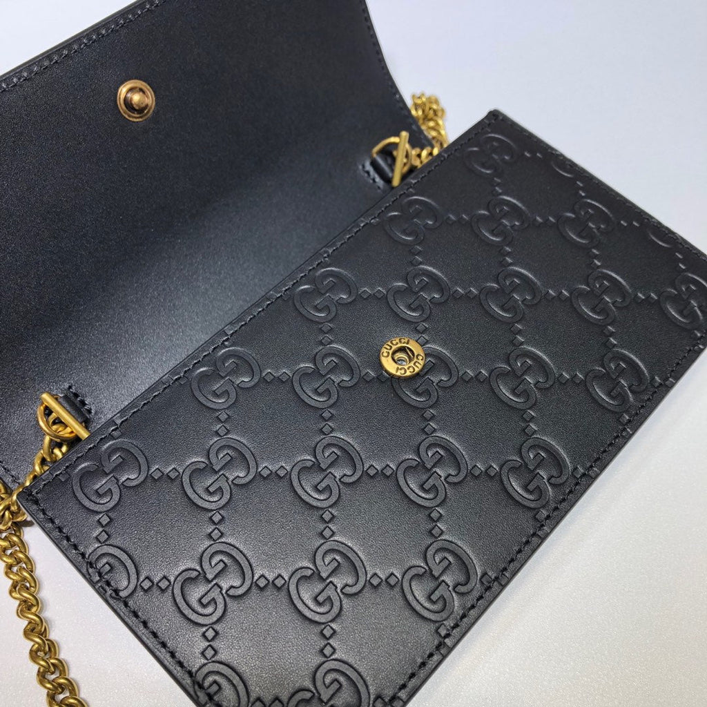 ＧＣＣＩGUCCISSIMA CHERRY CHAIN MINI SHOULDER BAG BLACK