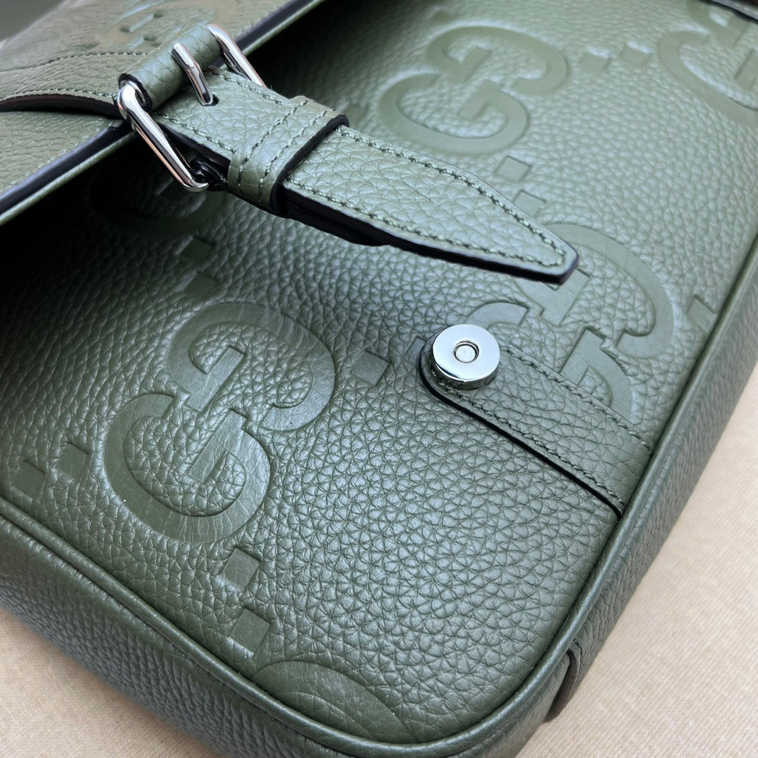 ＧＣＣＩGG JUMBO MEDIUM MESSEGER BAG GREEN