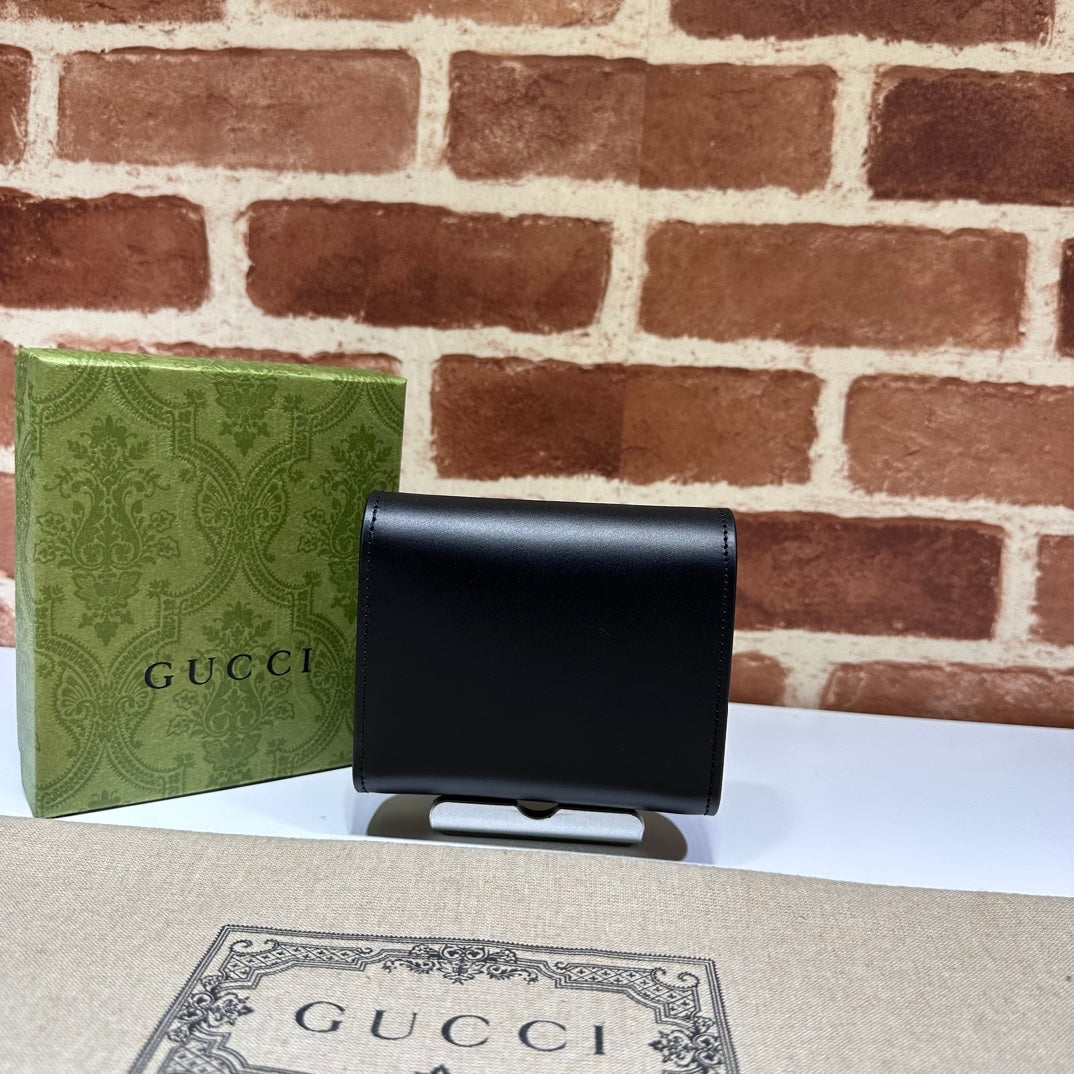 ＧＣＣＩ PETITE GG MEDIUM WALLET BLACK