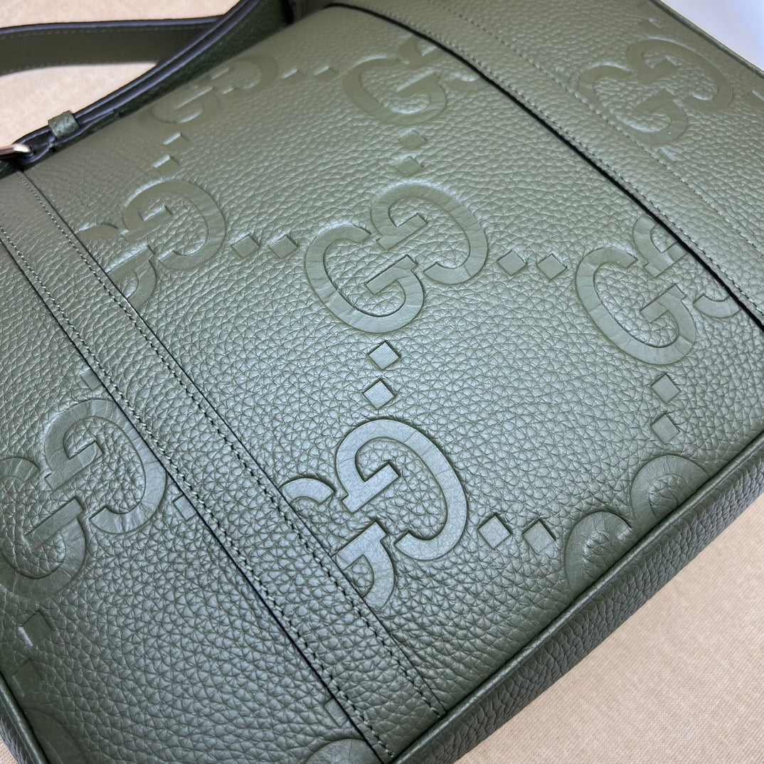 ＧＣＣＩGG JUMBO MEDIUM MESSEGER BAG GREEN