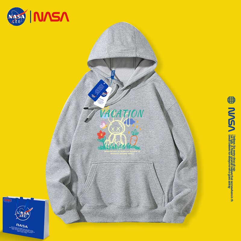 Nasa Children Hoodie Nasa Hooded Sweater Girls Autumn Clothing Loose Velvet Thickened