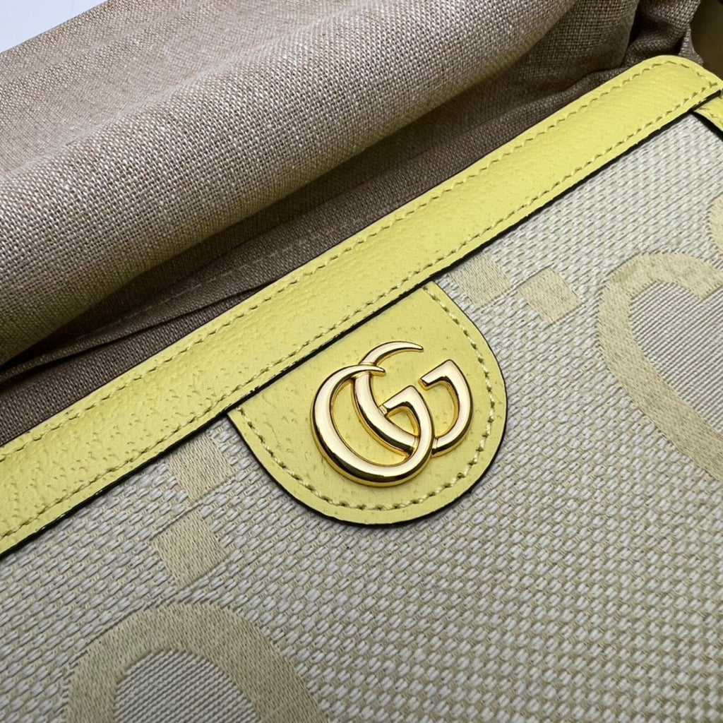 ＧＣＣＩJUMBO GG ZIP AROUND WALLET YELLOW