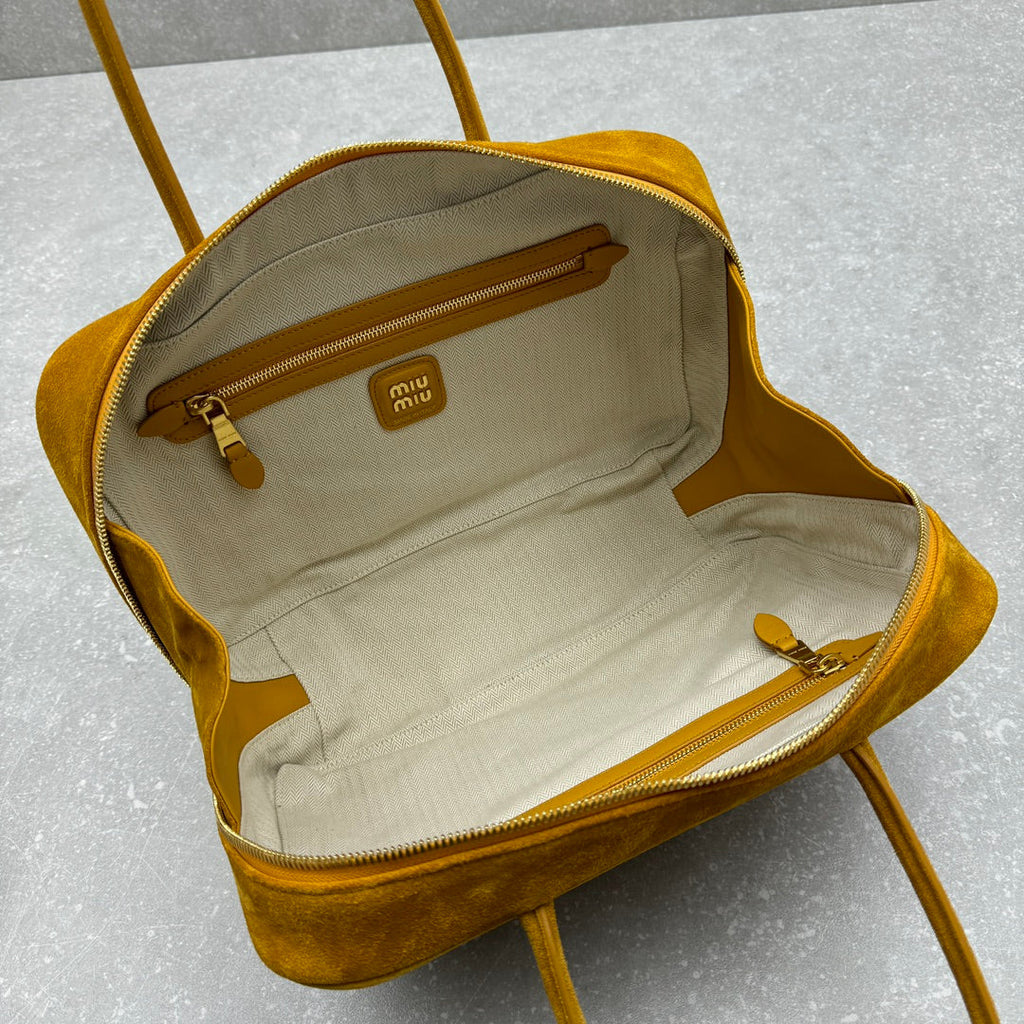 ＭＩ ＭＵ SUEDE BEAU BAG WHISKEY