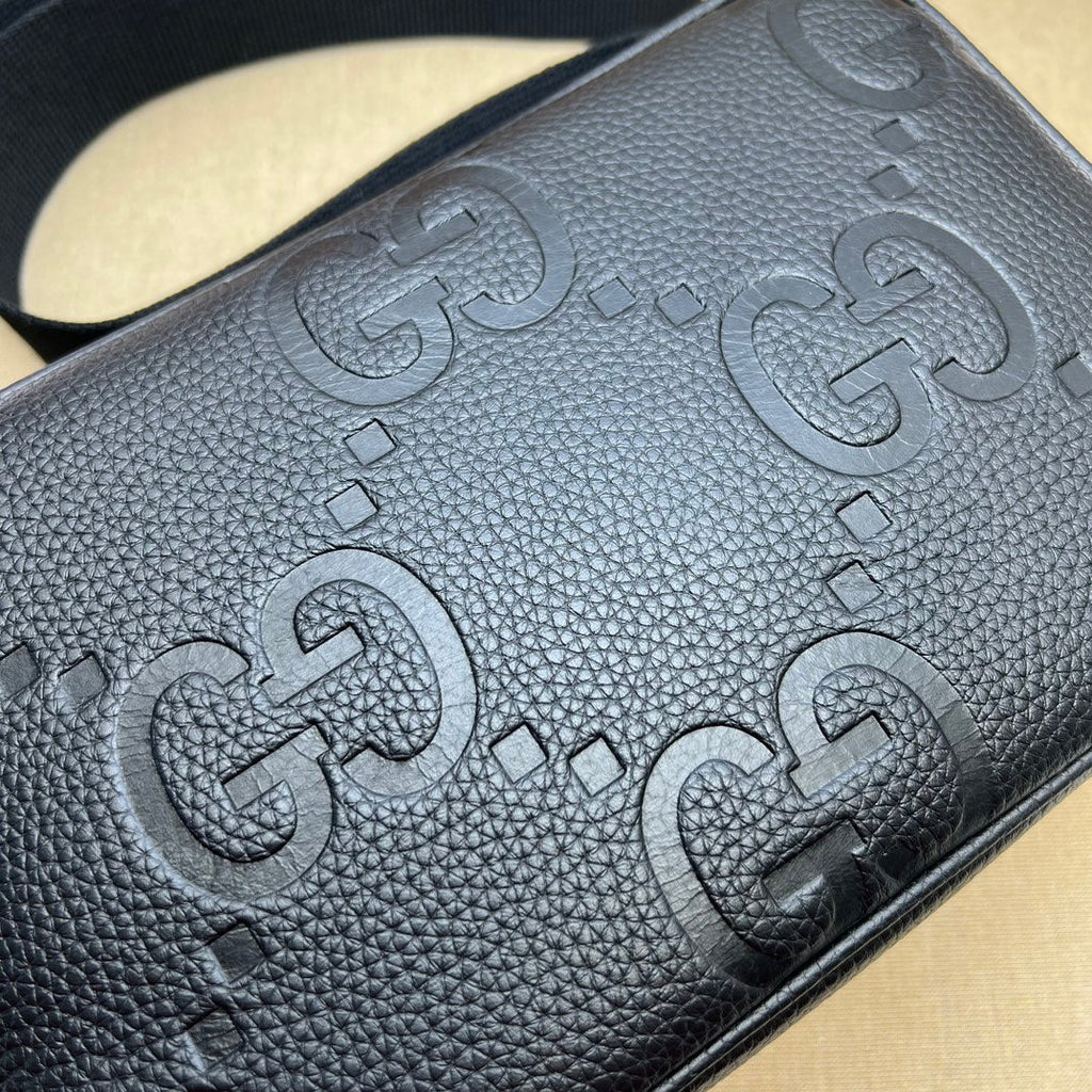 ＧＣＣＩMEN INTERLOCKING G CROSSBODY BAG BLACK