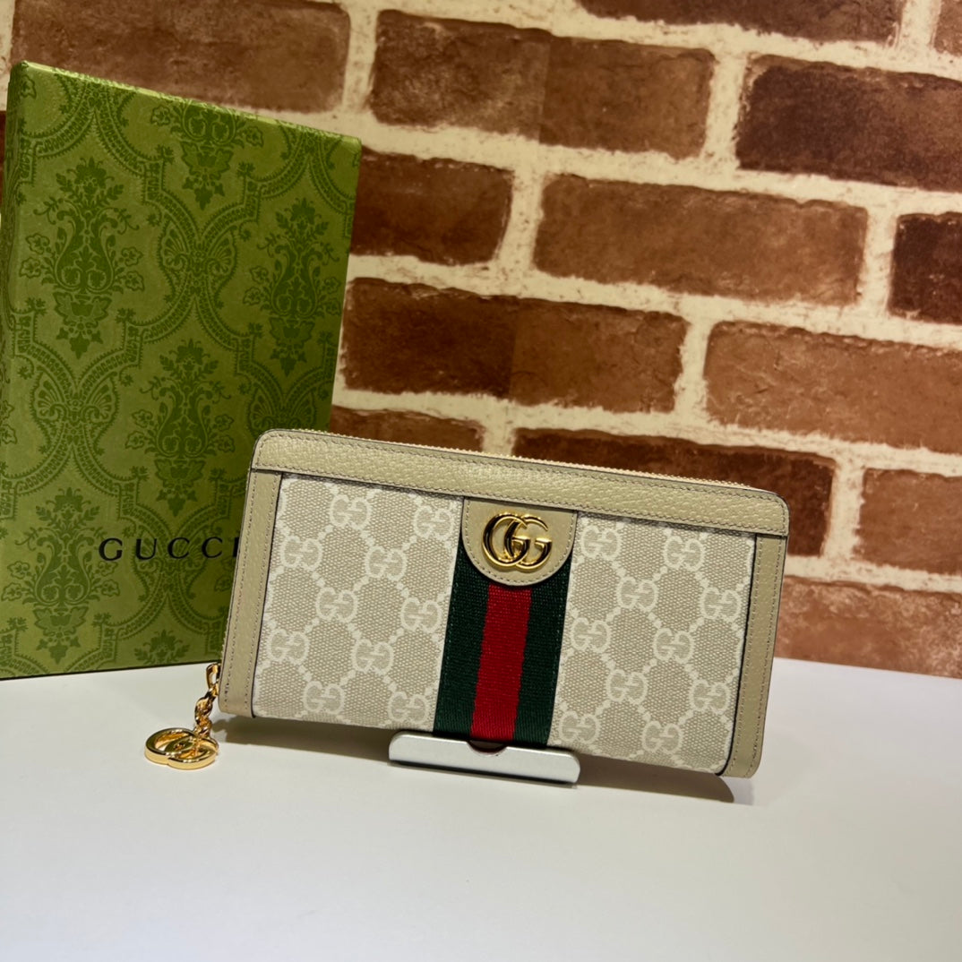 ＧＣＣＩJUMBO GG ZIP AROUND WALLET BEGIE