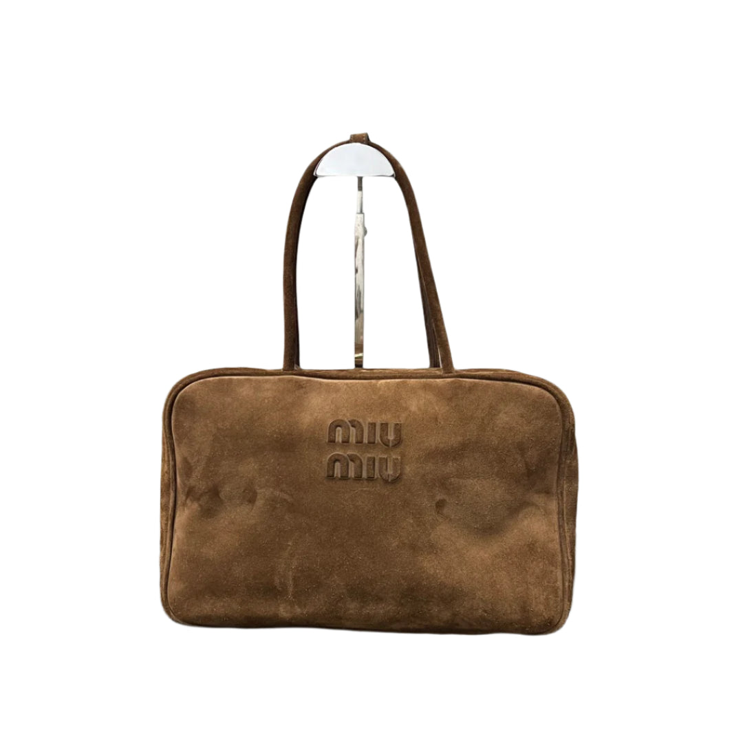 ＭＩ ＭＵ TOTE BAG IN BROWN