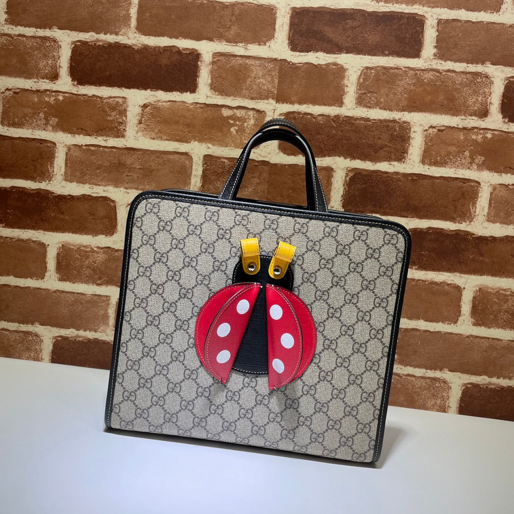 ＧＣＣＩKIDS TOTE BAG GG SUPREME CANVAS