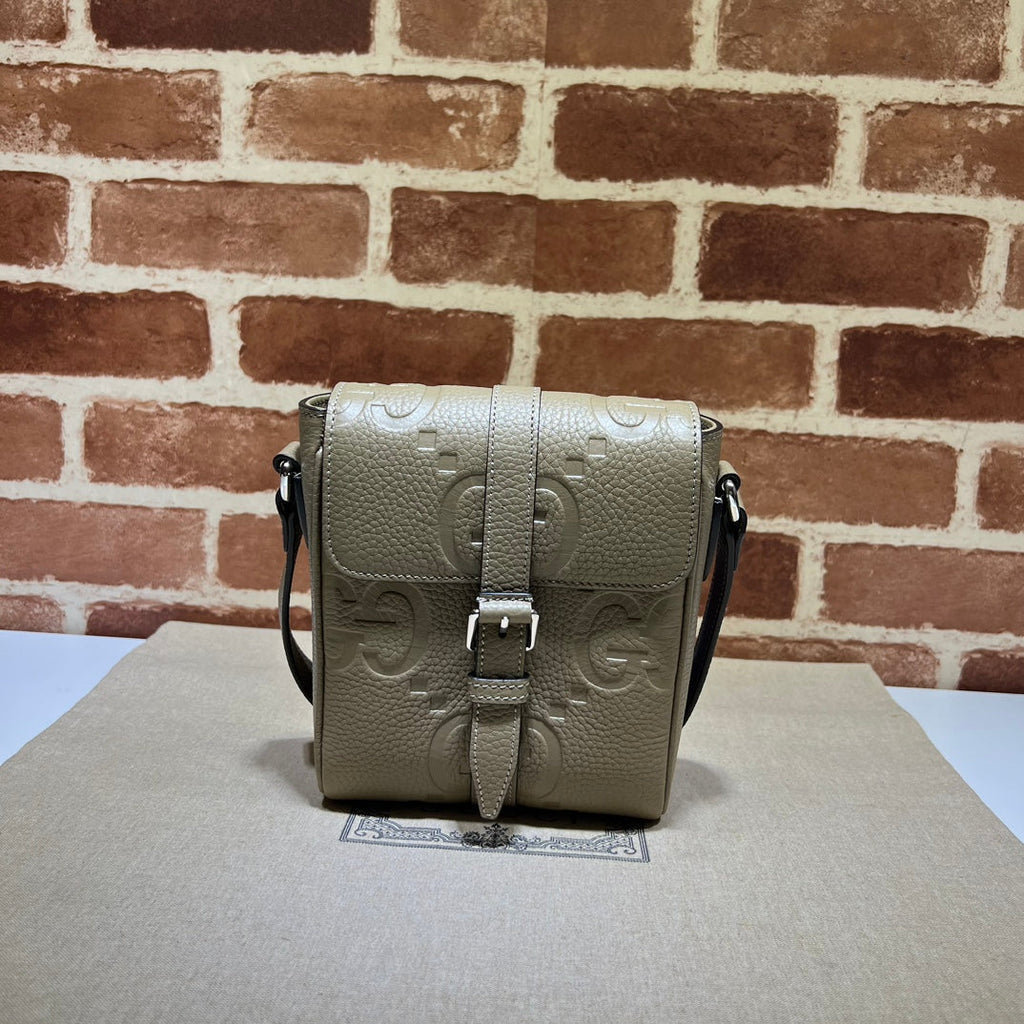 ＧＣＣＩJUMBO GG SMALL MESSENGER BAG BEGIE