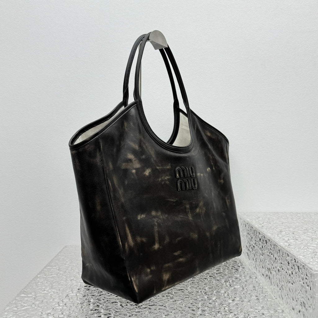 ＭＩ ＭＵ  IVY LEATHER BAG COFFE