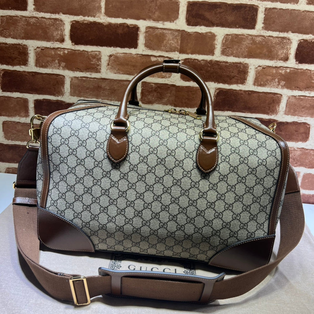 ＧＣＣＩGG CANVAS DUFFLE BAG BEGIE