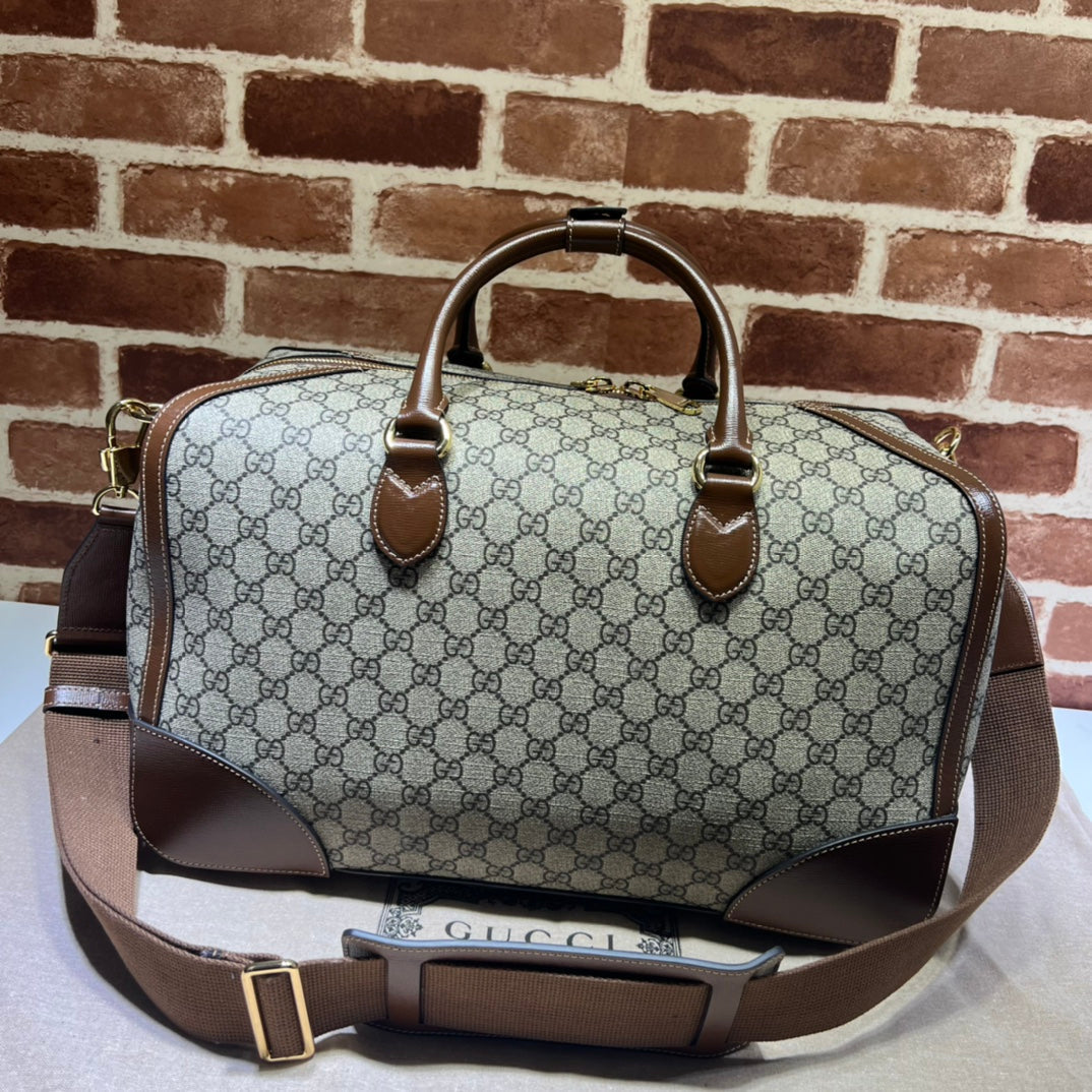 ＧＣＣＩGG CANVAS DUFFLE BAG BEGIE
