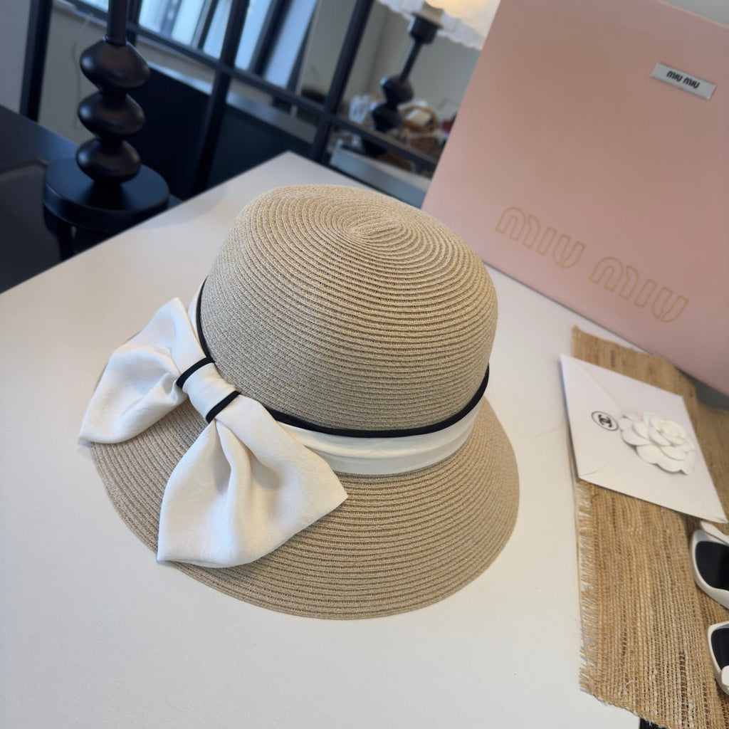 MIUMIU STRAW BUCKET HAT STYLE 54