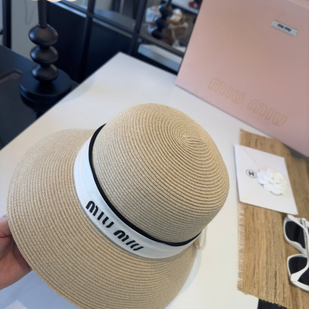 MIUMIU STRAW BUCKET HAT STYLE 54