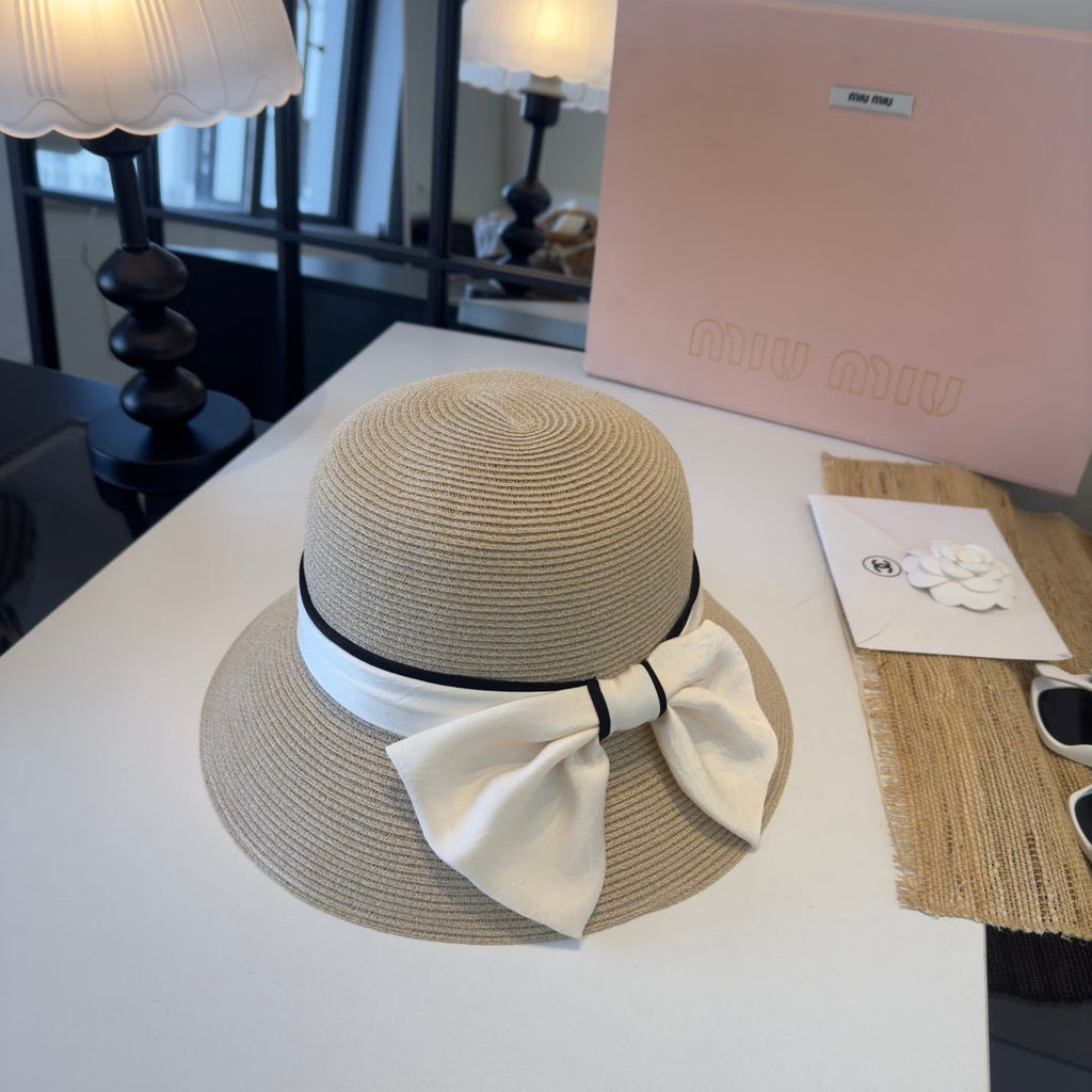 MIUMIU STRAW BUCKET HAT STYLE 54