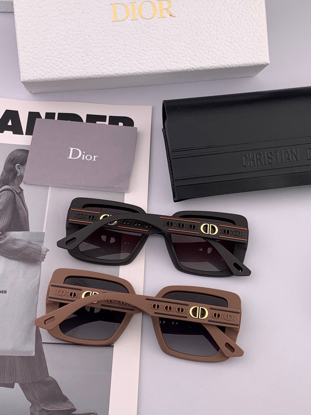 MONTAIGNE SUNGLASS CD1228 IN ACETATE EMBOSSED LOGO