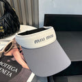 MM SPORT VISOR CAP IN GRAY MIX WHITE FABRIC