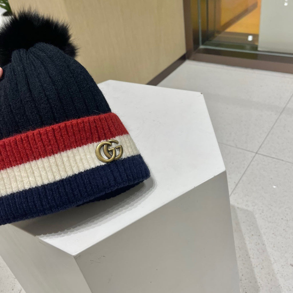 BEANIE HAT IN COLORFUL WOOL 434725