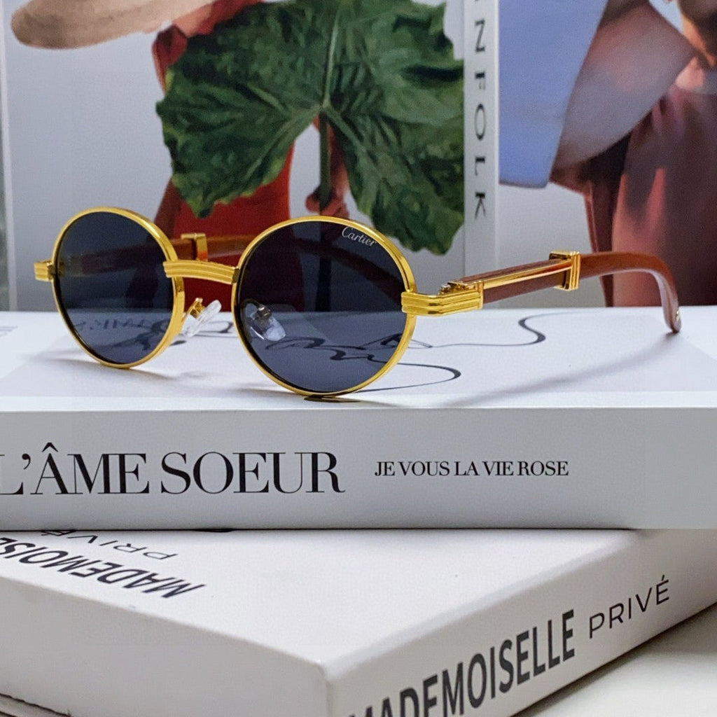 PREMIÈRE ROUND FRAME SUNGLASSES CT0464S IN METAL