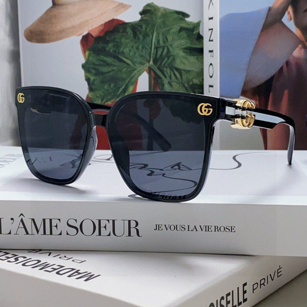 EMBOSSED LOGO BUTTERFLY FRAME SUNGLASSES 576876 IN ACETATE