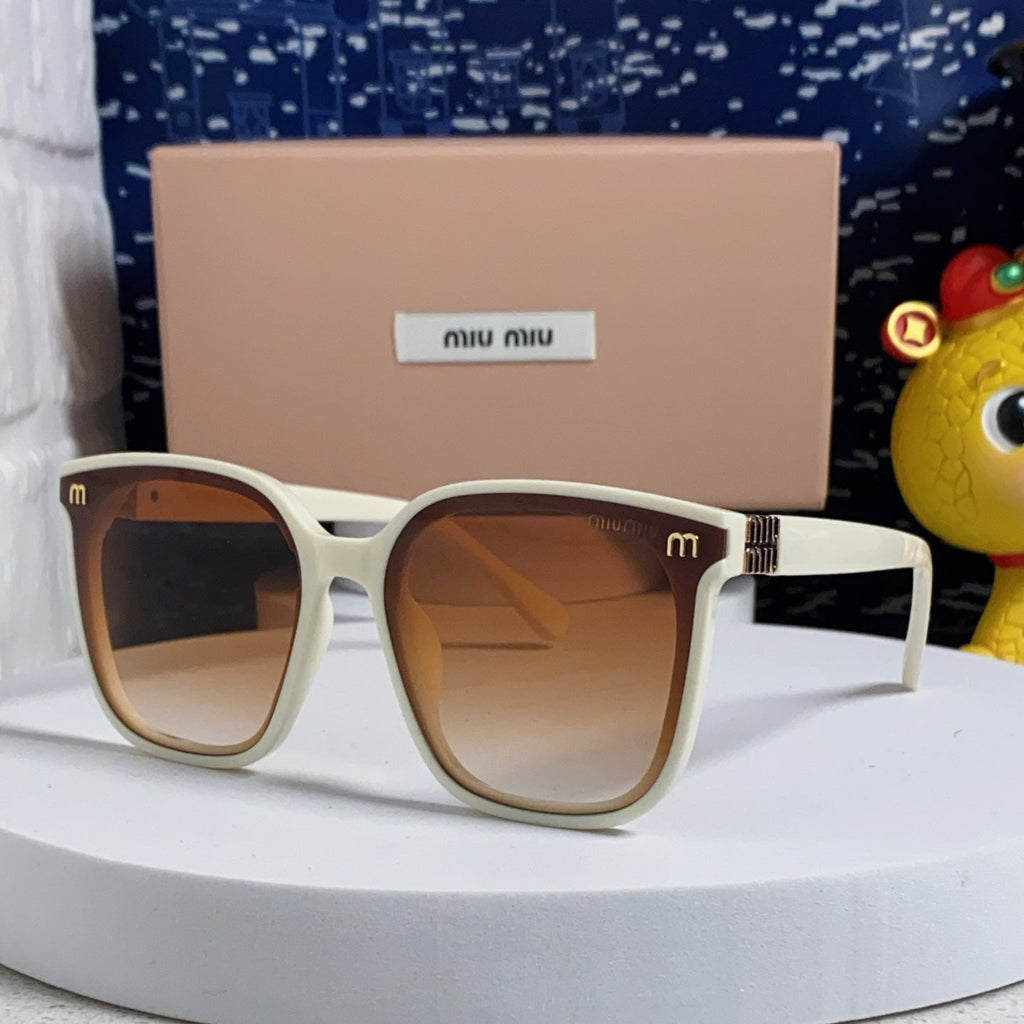 GLIMPSE SQUARE SUNGLASSES 554612 IN IVORY ACETATE