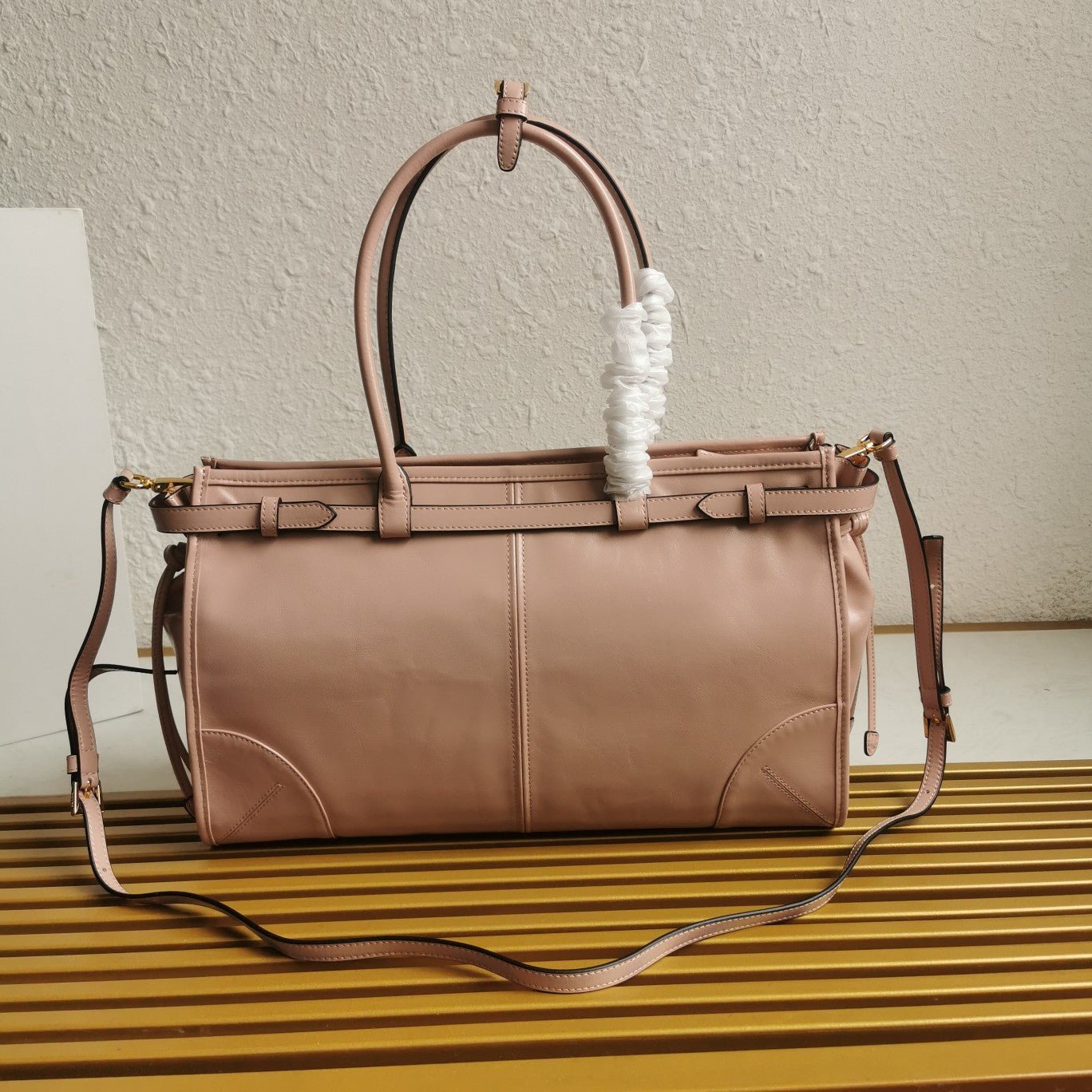 ＰＲＤＡ BONNIE LARGE LEATHER HANDBAG CAMEO