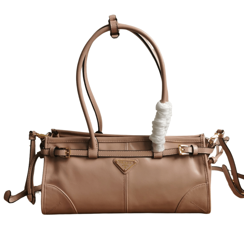 ＰＲＤＡ BONNIE MEDIUM LEATHER HANDBAG CAMEO