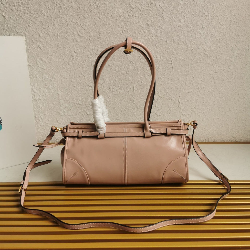 ＰＲＤＡ BONNIE MEDIUM LEATHER HANDBAG CAMEO