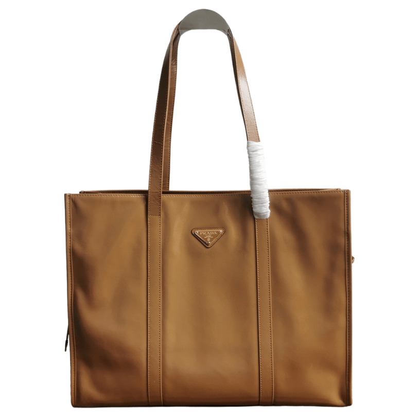 ＰＲＤＡ LARGE LEATHER TOTE BAG CAMEO