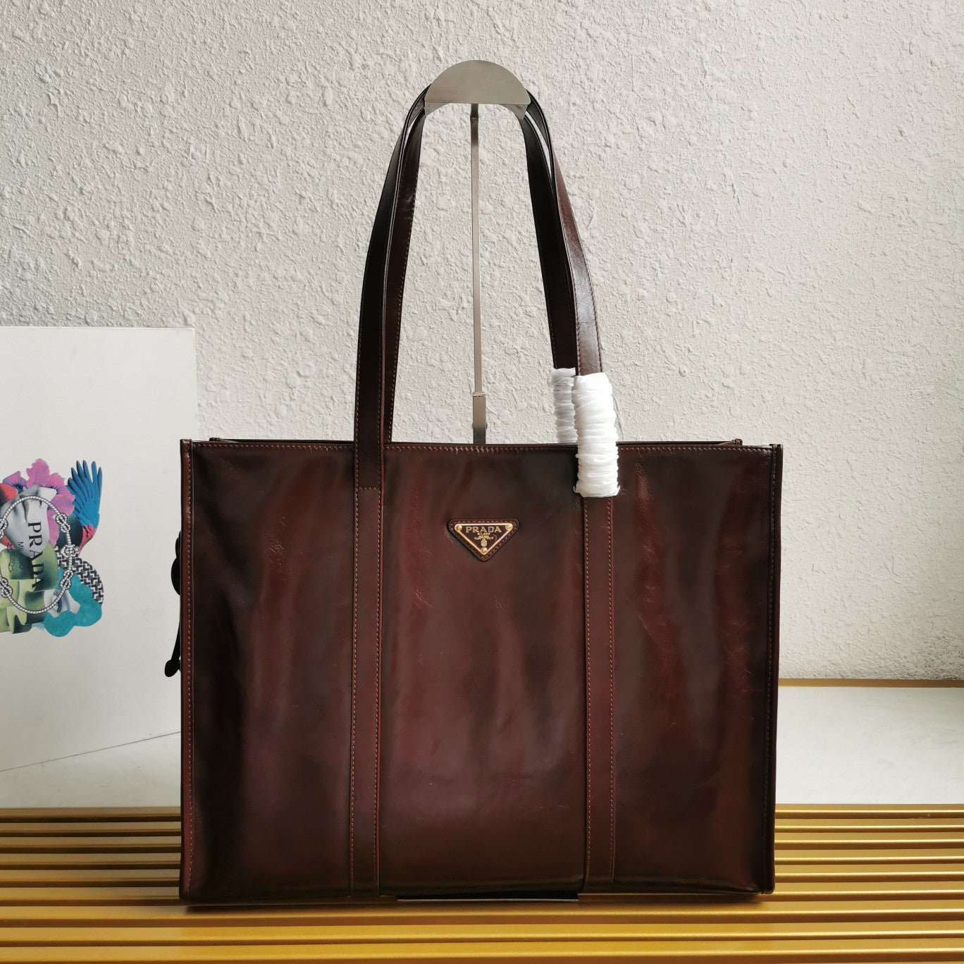 ＰＲＤＡ LEATHER TOTE BAG