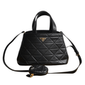 ＰＲＤＡ PADDED RE-NYLON BAG MEDIUM BLACK