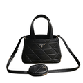 ＰＲＤＡ PADDED RE-NYLON BAG SMALL BLACK