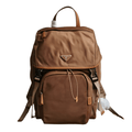 ＰＲＤＡ RE-NYLON AND LEATHER BACKPACK COCOA