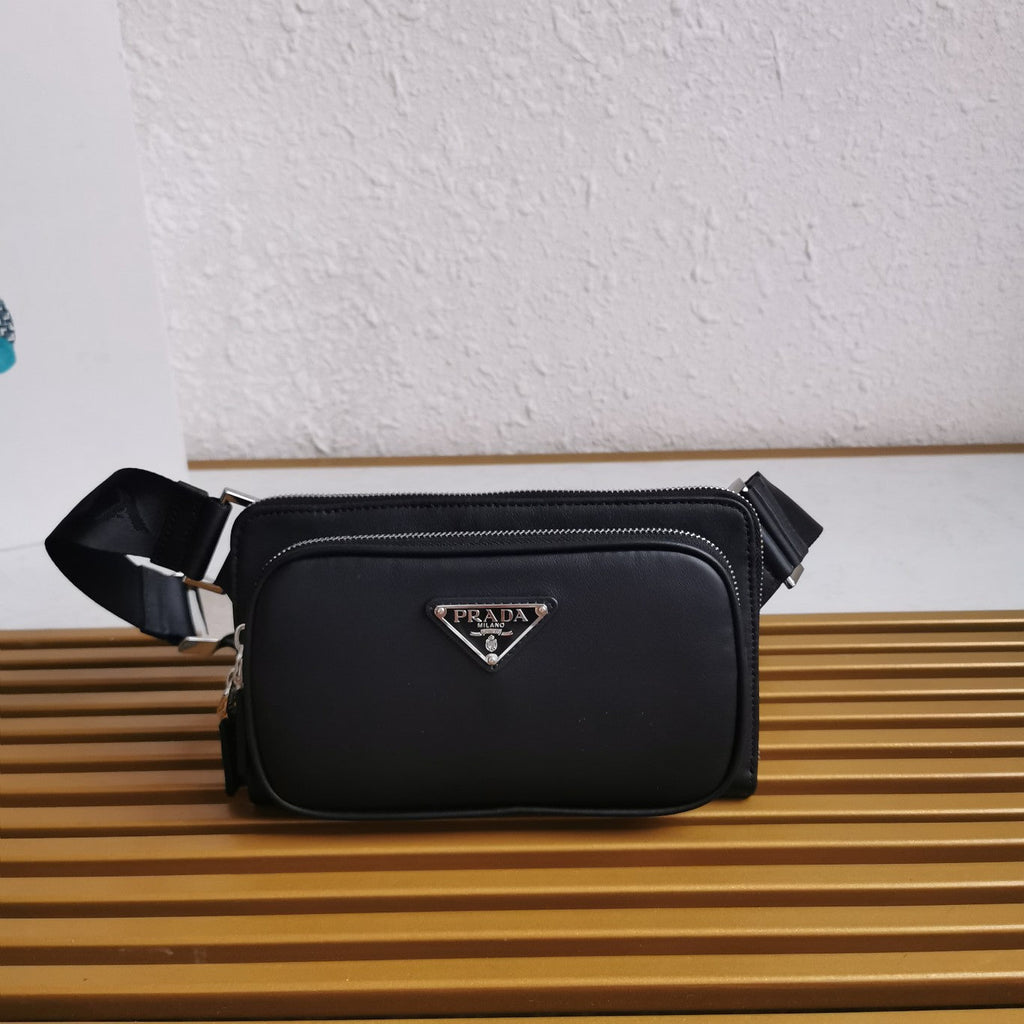 ＰＲＤＡ RE-NYLON AND LEATHER SHOULDER BAG