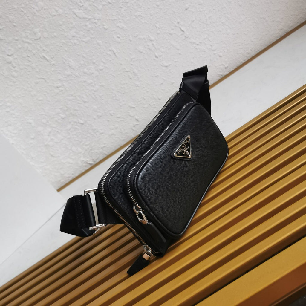 ＰＲＤＡ RE-NYLON AND SAFFIANO LEATHER SHOULDER BAG