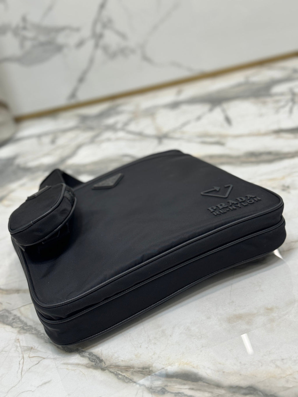 ＰＲＤＡ RE-NYLON AND SAFFIANO LEATHER SHOULDER BAG