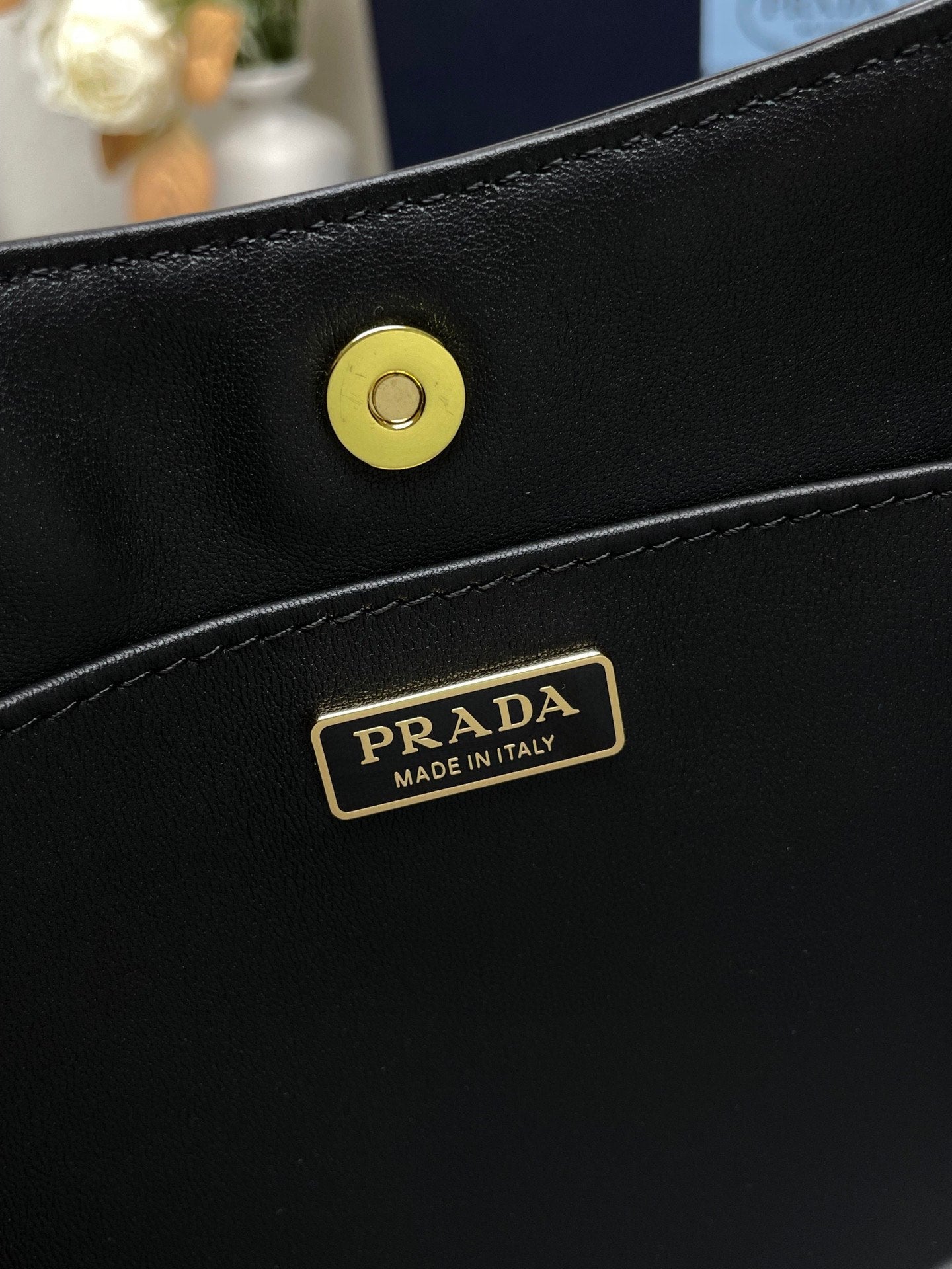 ＰＲＤＡ CLEO PATENT LEATHER BAG BLACK