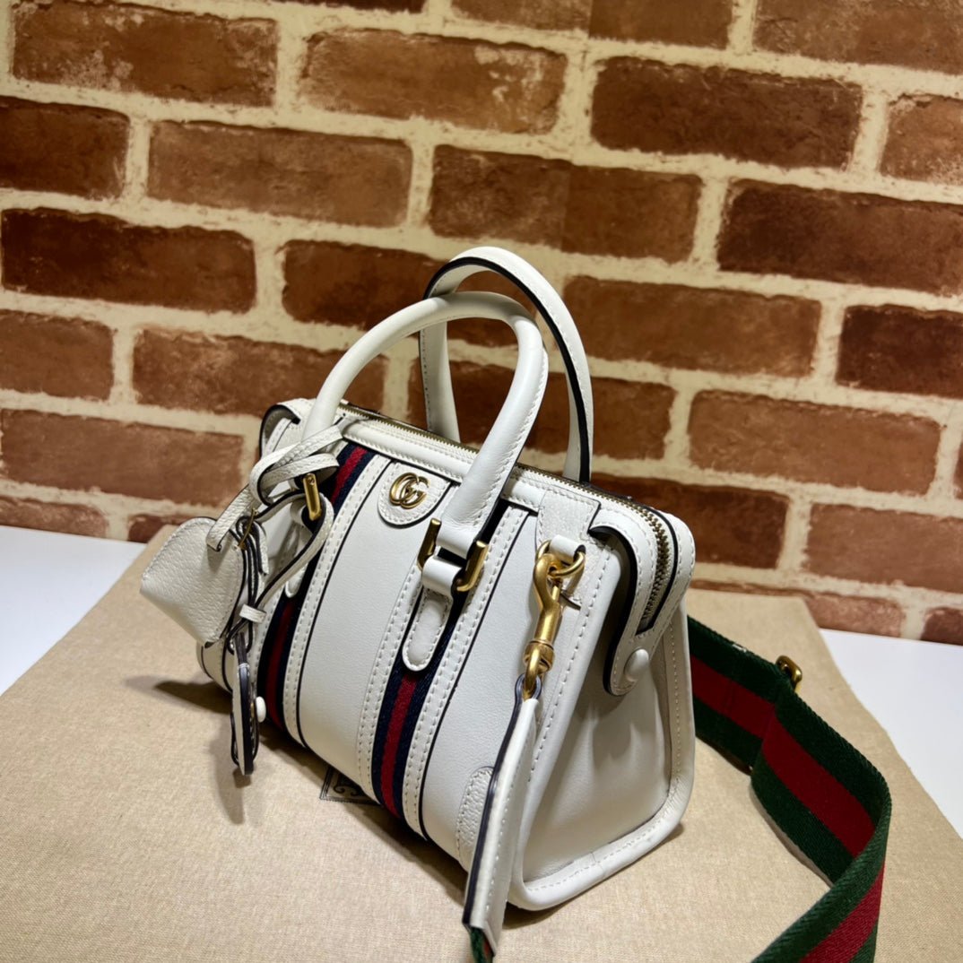 ＧＣＣＩGG SMALL TOP HANDLE BAG WHITE