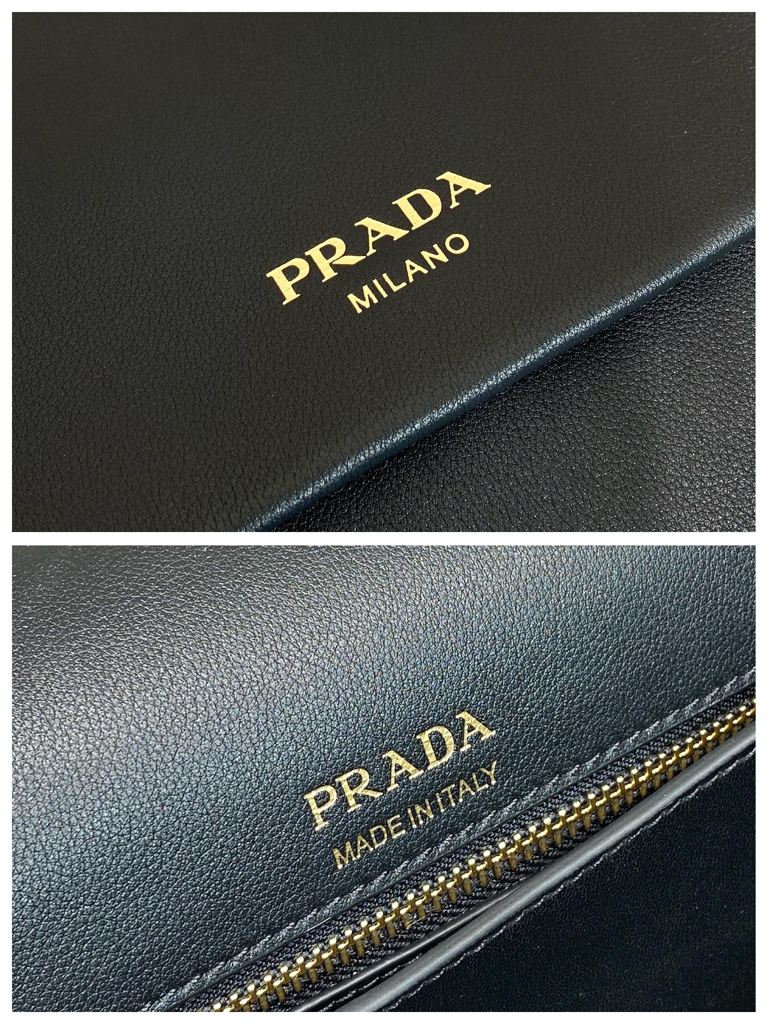 ＰＲＤＡ DOUX EXTRA LARGE LEATHER SHOULDER BAG BLACK