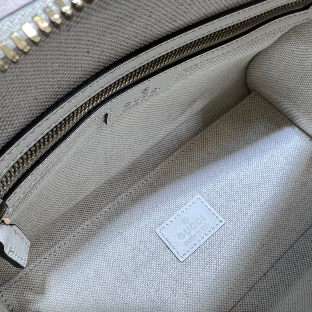 ＧＣＣＩGG SMALL TOP HANDLE BAG WHITE