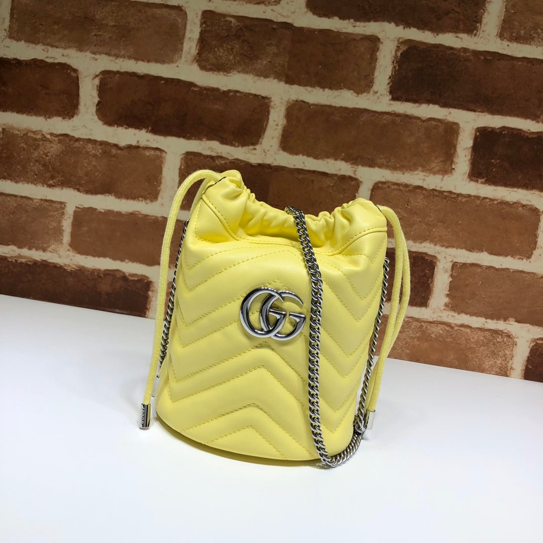 ＧＣＣＩGG MARMONT BUCKET BAG YELLOW