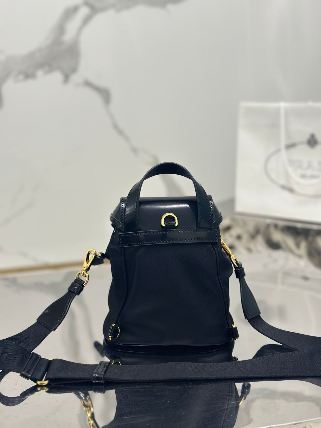ＰＲＤＡ SMALL RE-NYLON BACKPACK