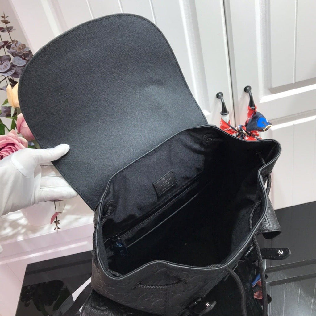 ＬＳ ＶＴＴＯＮ M55699 CHRISTOPHER BACKPACK LEATHER BLACK