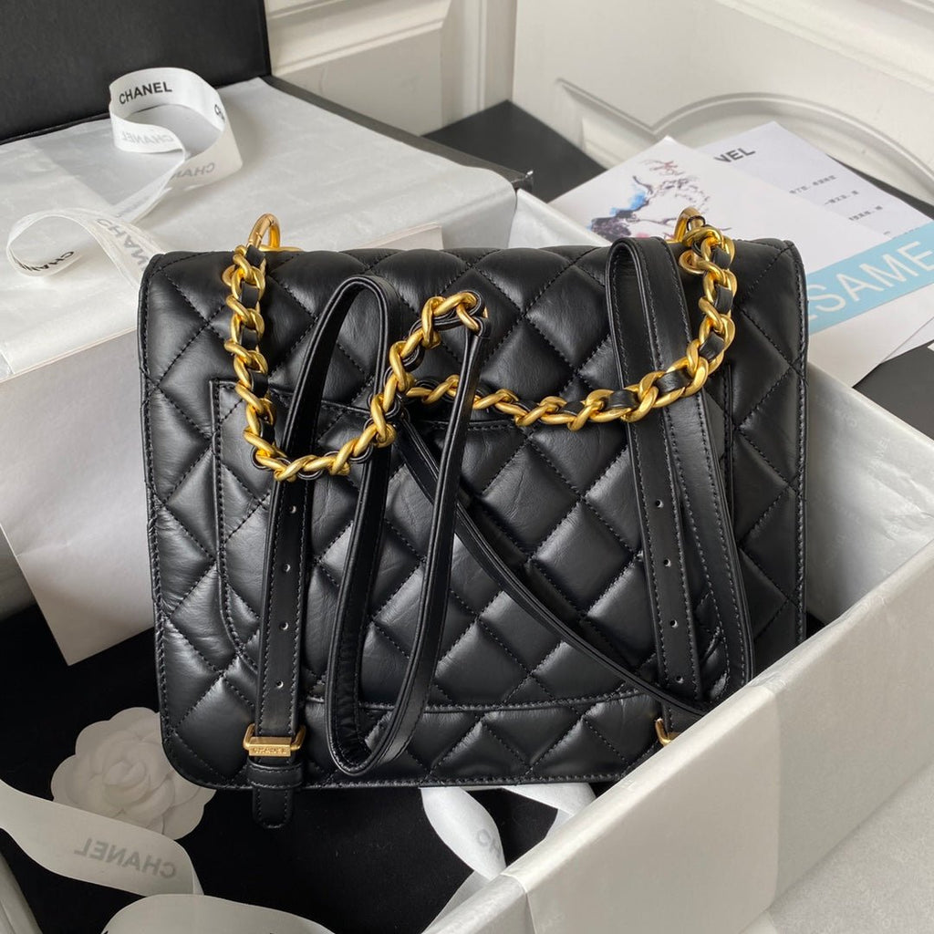 ＣＨＮＥＬCLASSIC FLAP BACKPACK BLACK