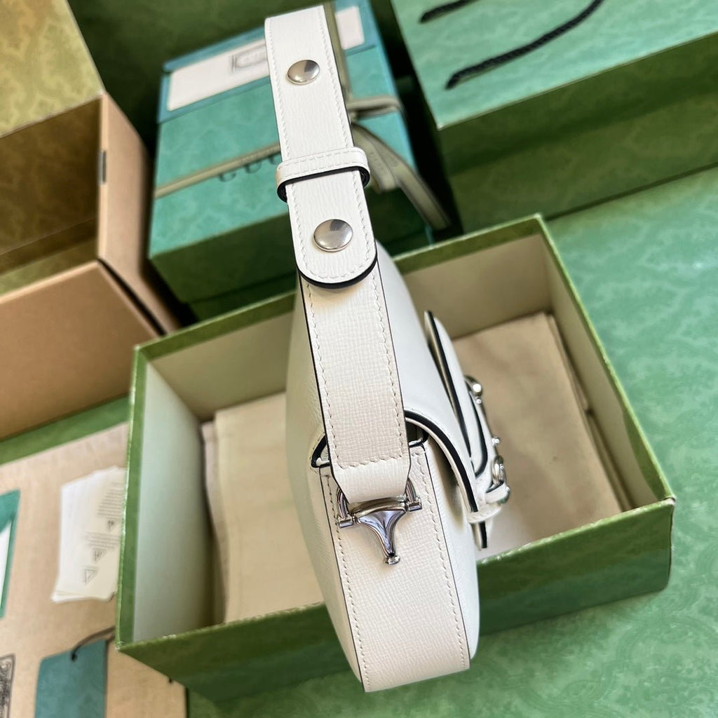 ＧＣＣＩHORSEBIT 1955 SMALL SHOULDER BAG WHITE